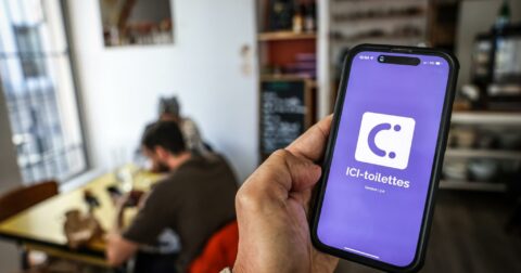 Photo représentant la page d'accueil de l'application ici toilettes déployée sur la Ville d'Angoulême depuis mi septembre 2024.
